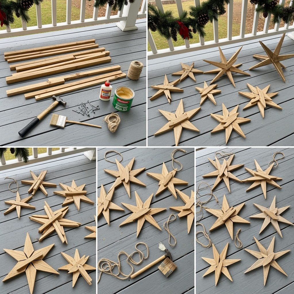 DIY Christmas porch decorations
