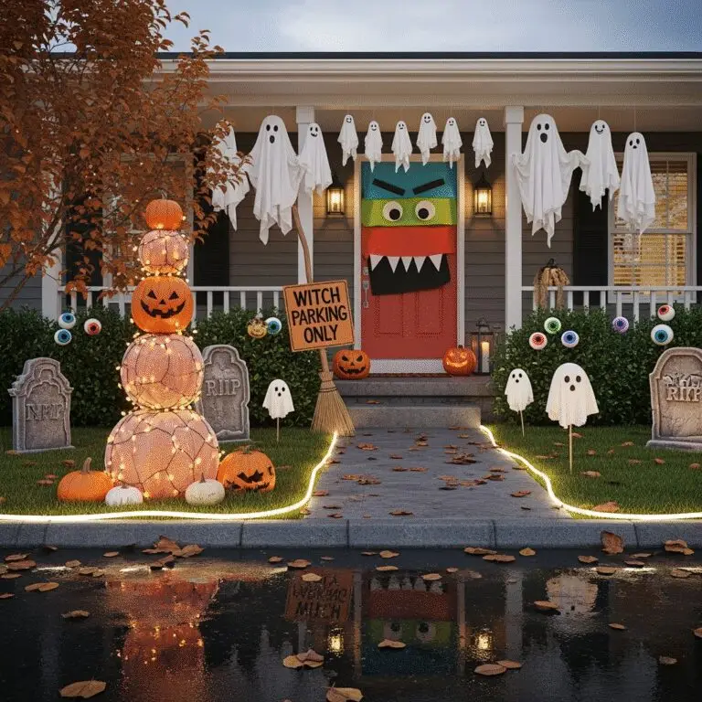 DIY Halloween outdoor décor