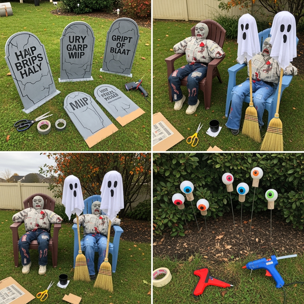 DIY Halloween outdoor décor