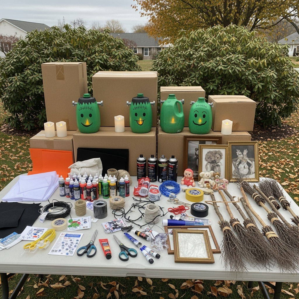 DIY Halloween outdoor décor