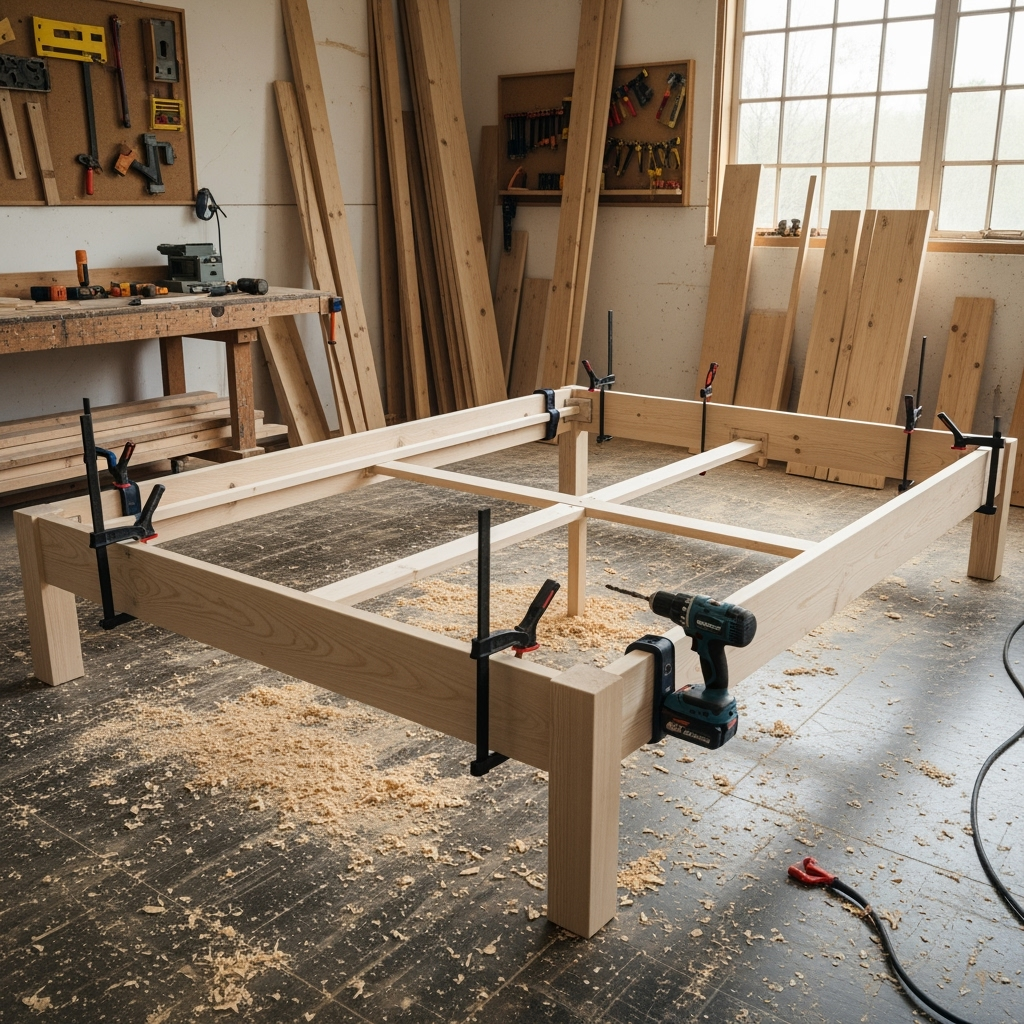 DIY bed frame build