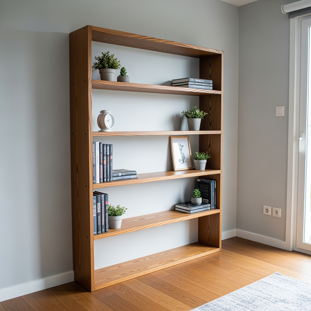 DIY bookshelf woodworking plan