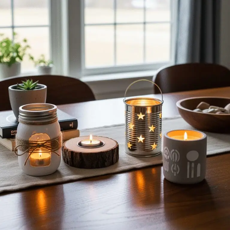 DIY candle holders
