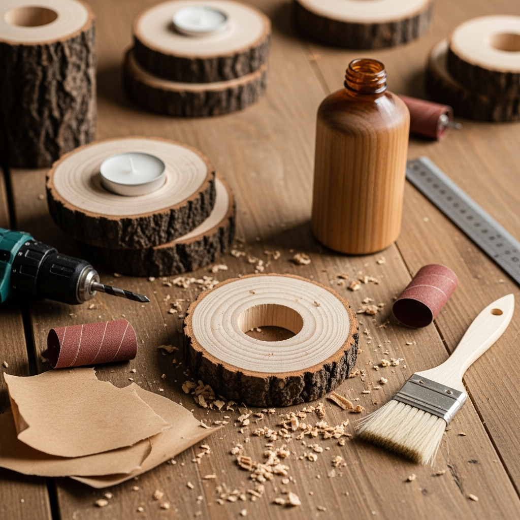 DIY candle holders
