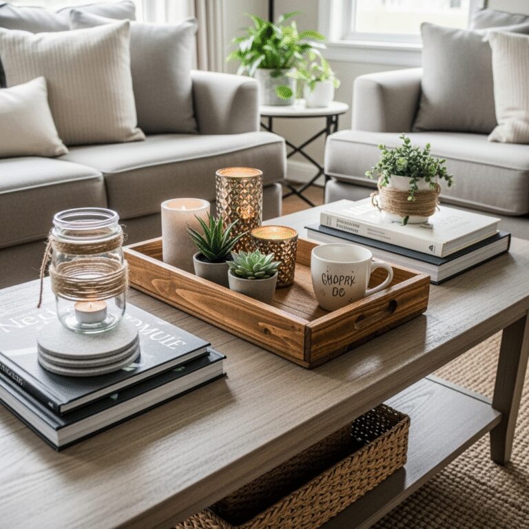DIY coffee table décor