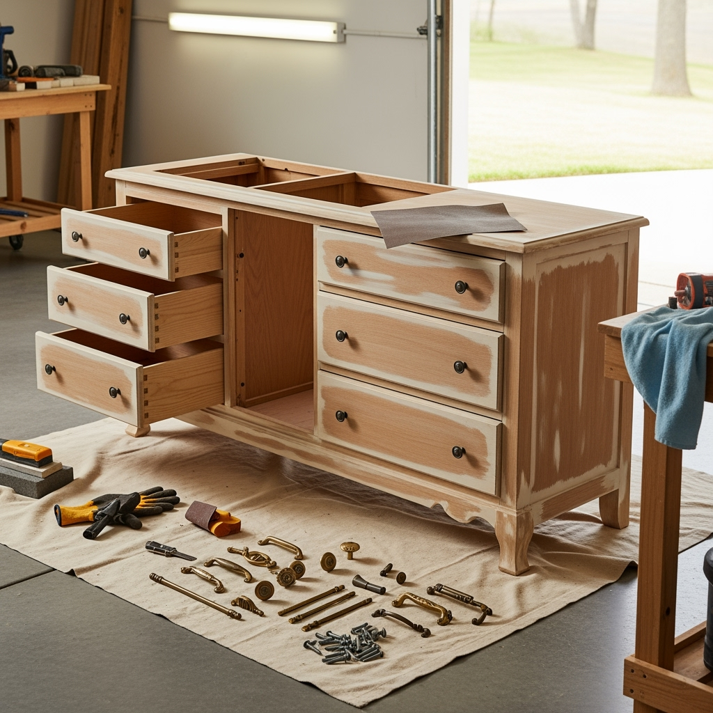 DIY dresser makeover