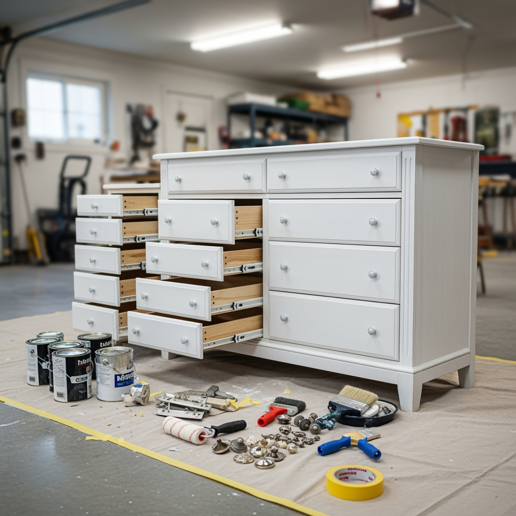DIY dresser makeover