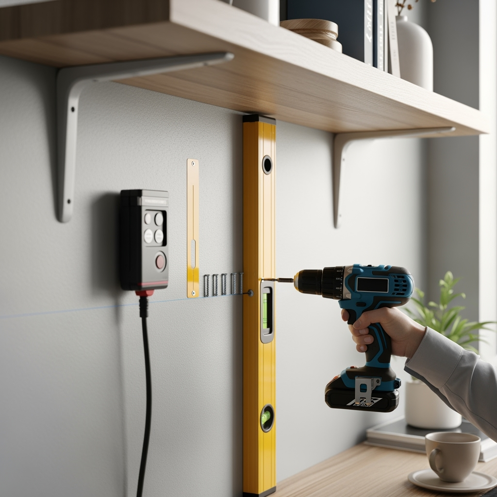 DIY floating shelves