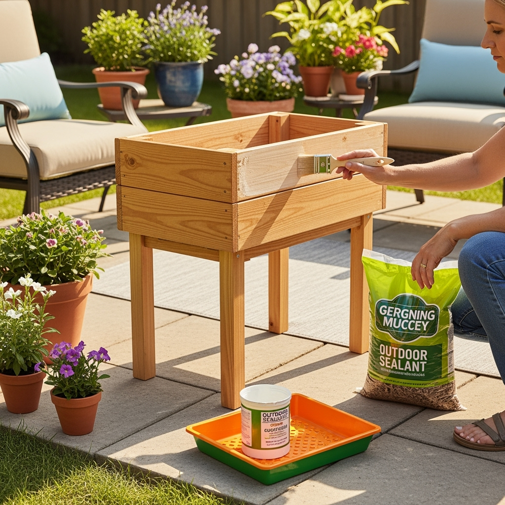DIY garden planter box