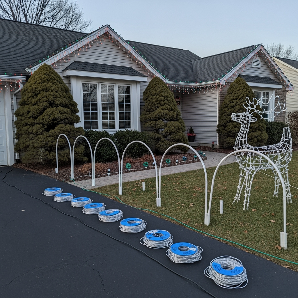 DIY holiday light display