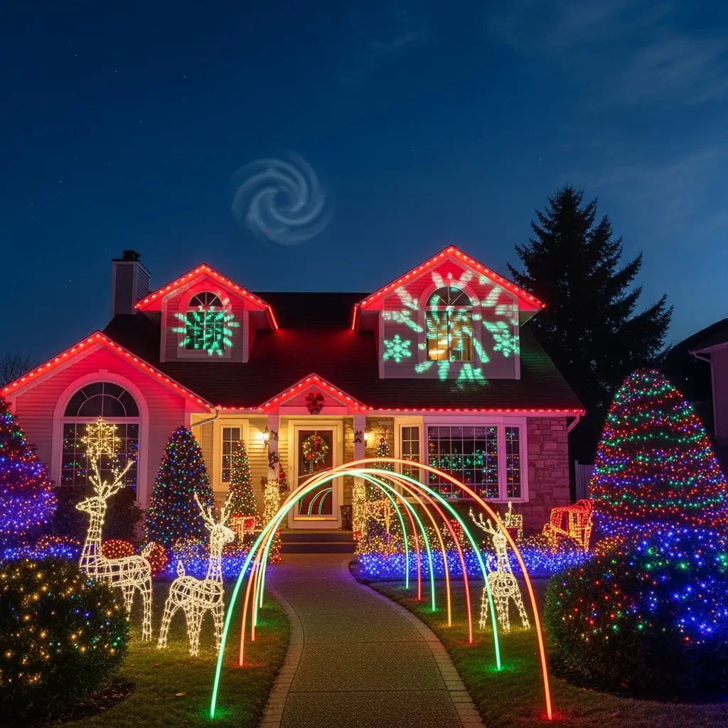 DIY holiday light display