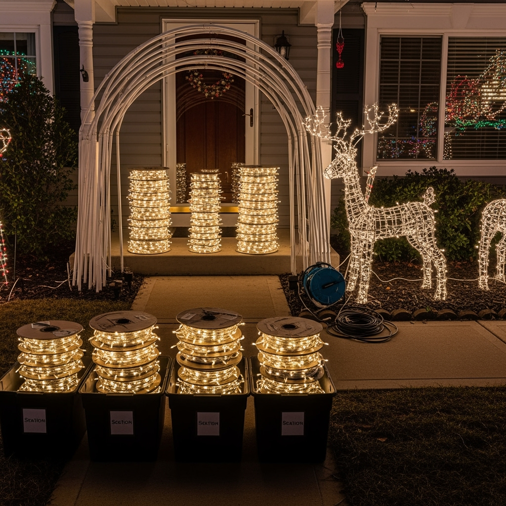 DIY holiday light display