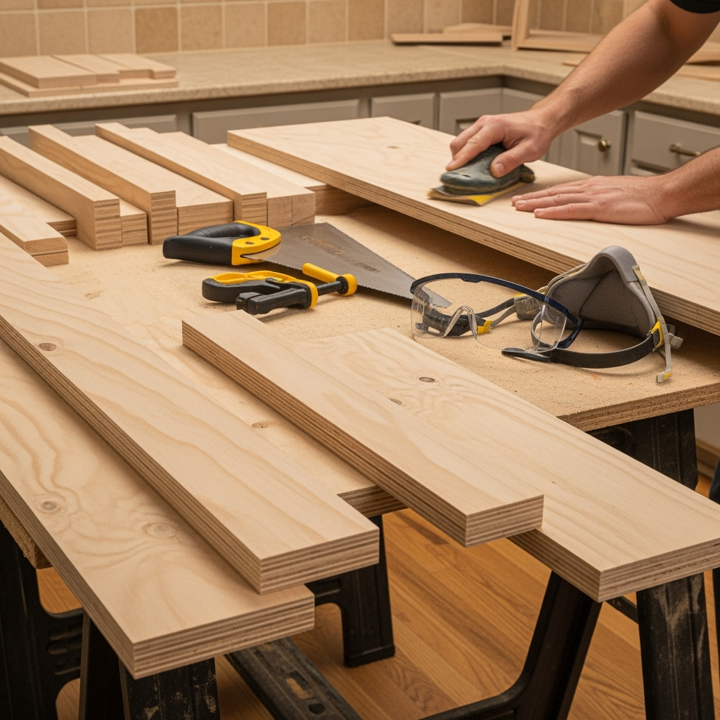 DIY kitchen island build