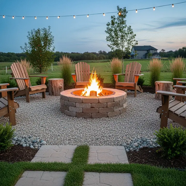 DIY outdoor fire pit