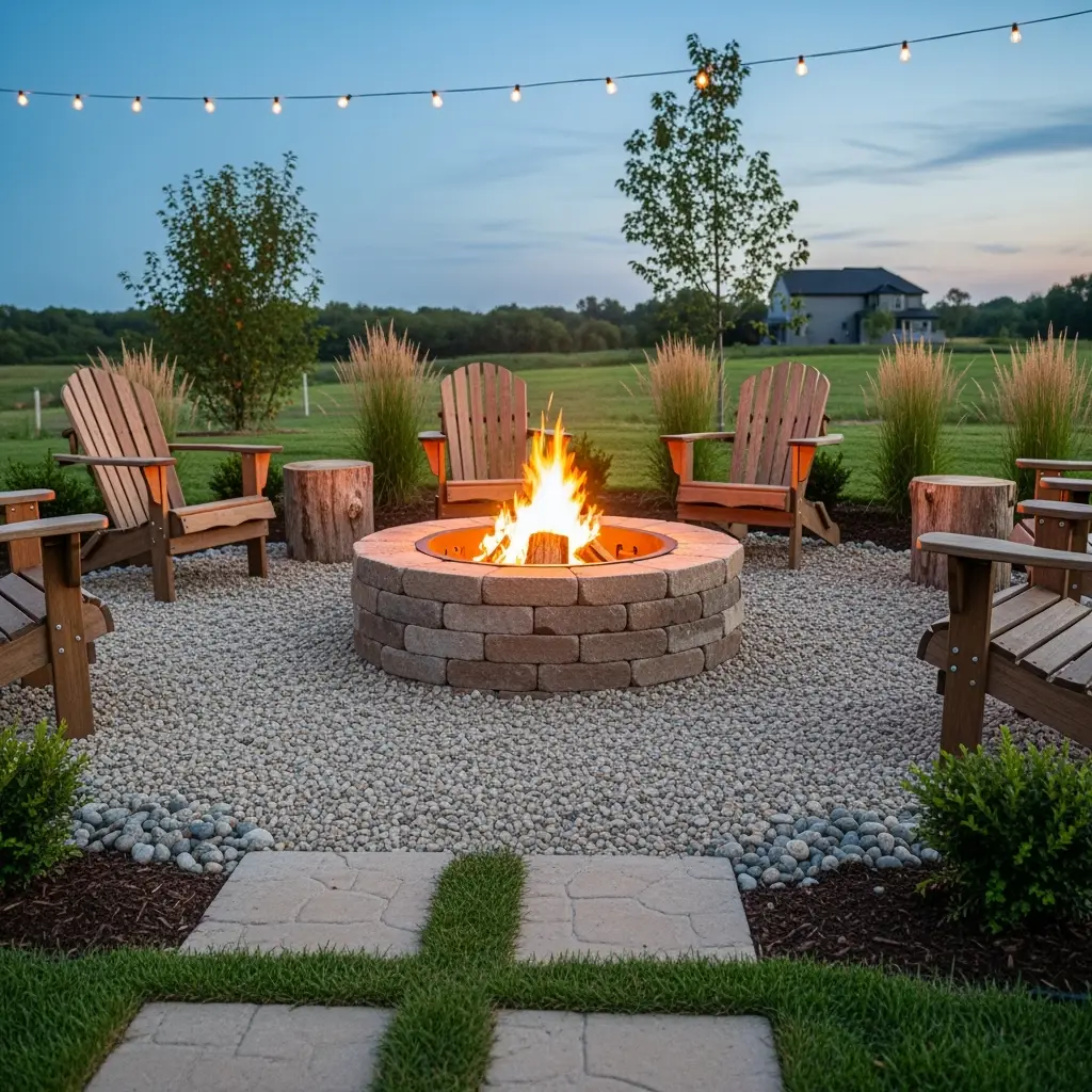 DIY outdoor fire pit