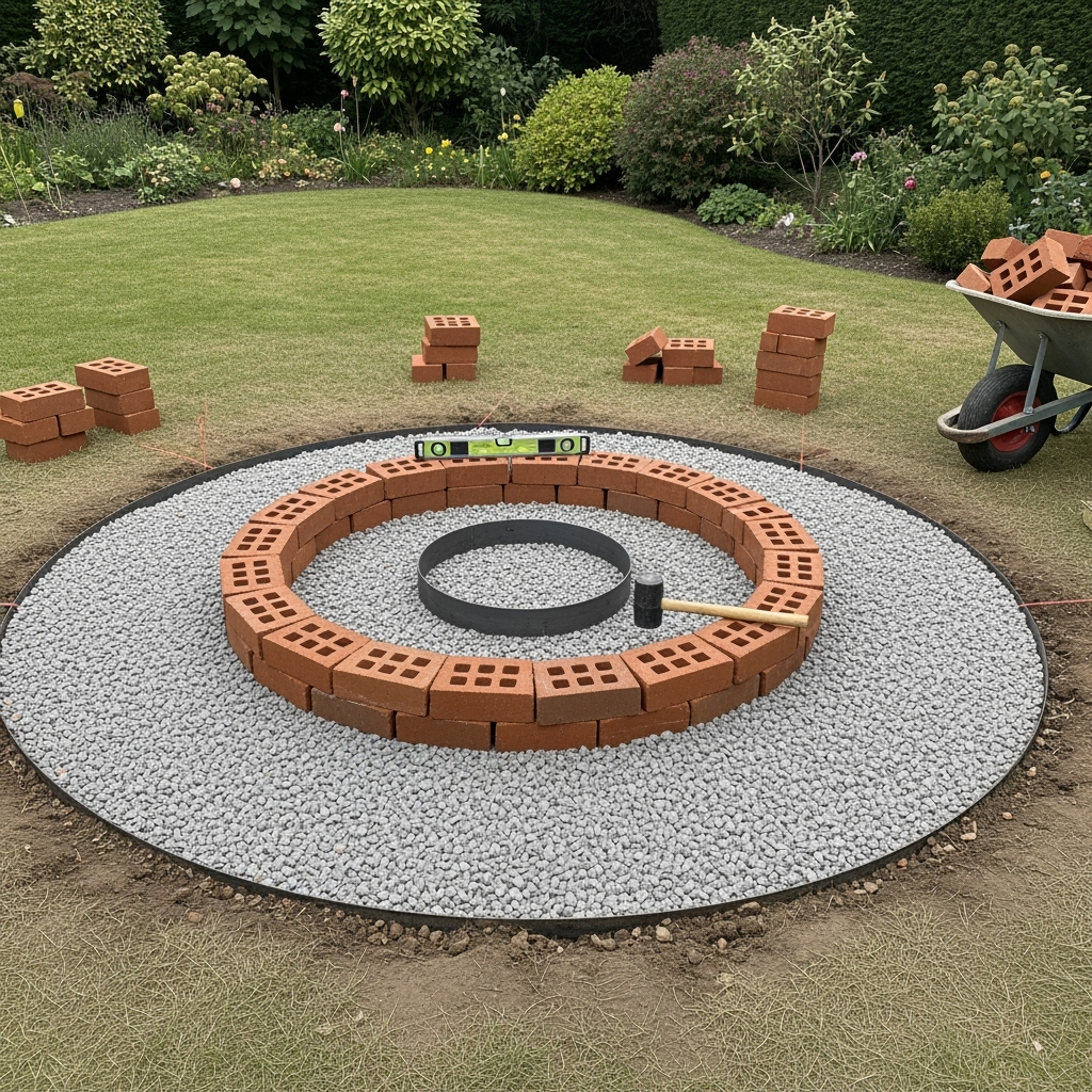 DIY outdoor fire pit