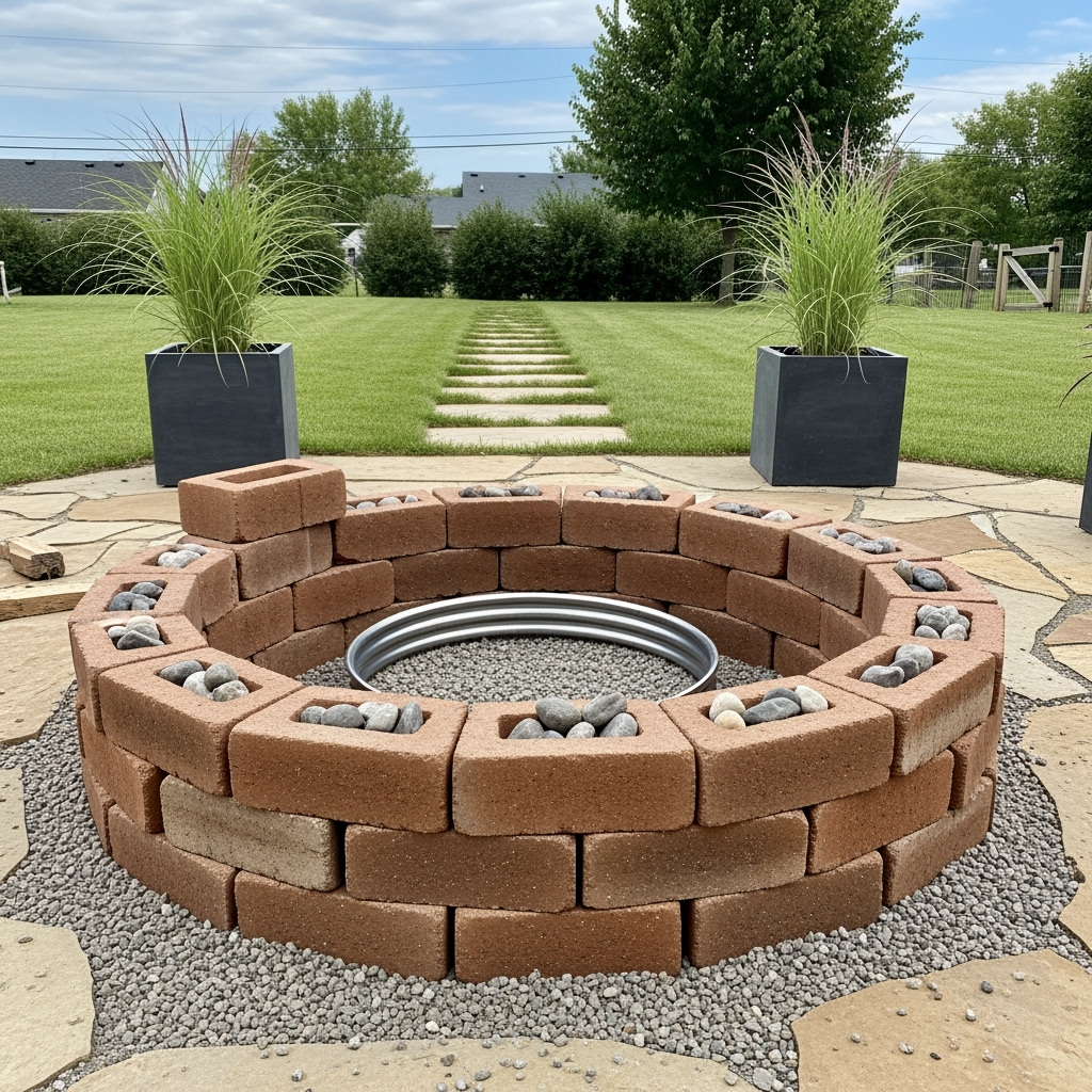 DIY outdoor fire pit