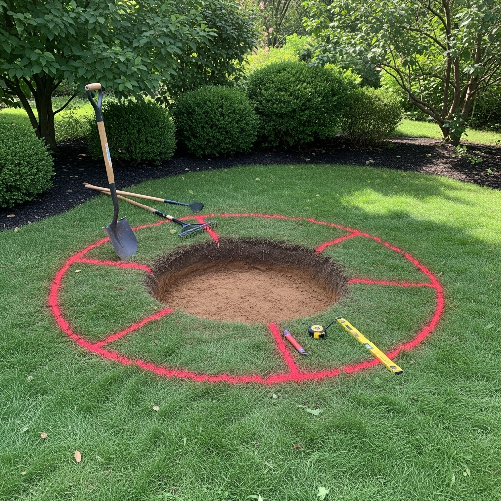 DIY outdoor fire pit