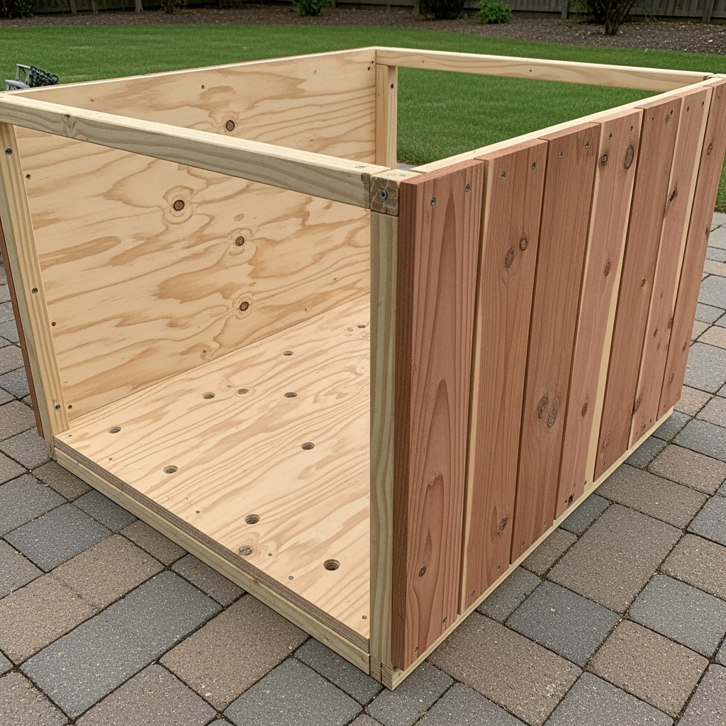 DIY outdoor storage box