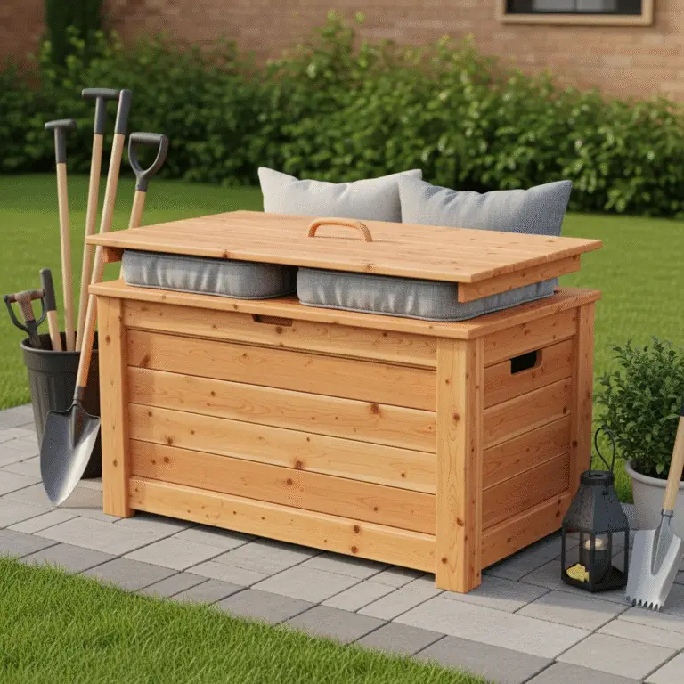 DIY outdoor storage box