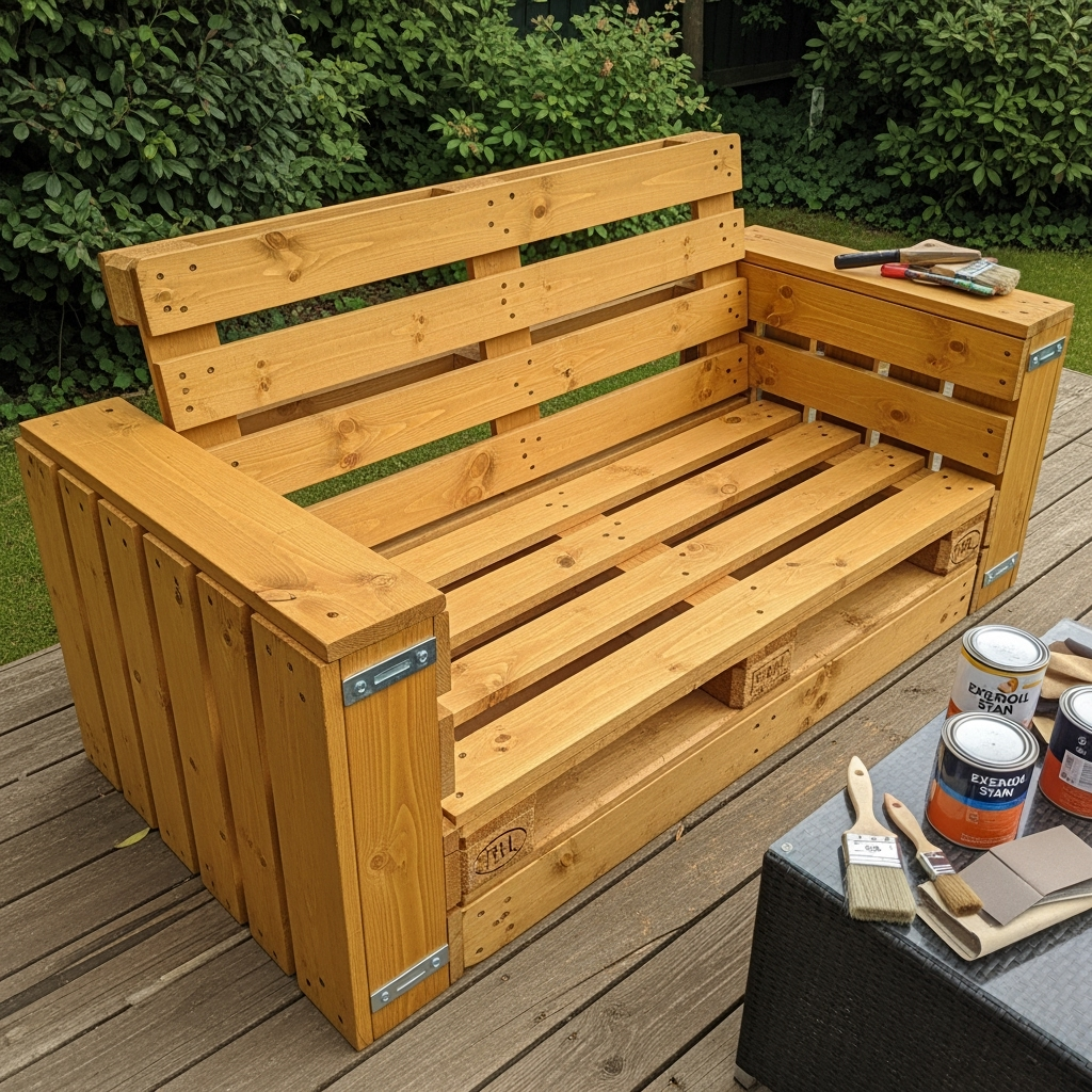 DIY pallet sofa