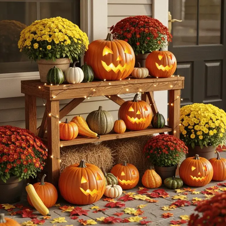 DIY pumpkin stand