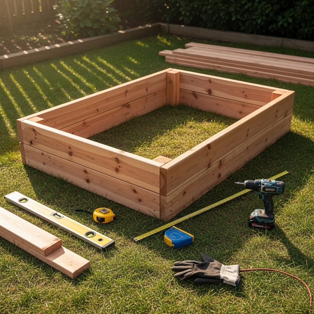 DIY raised garden beds