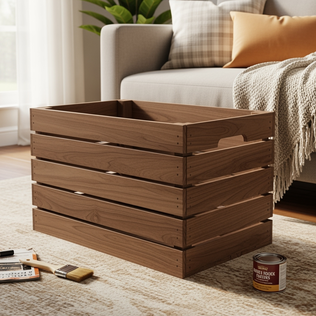 DIY storage ottoman