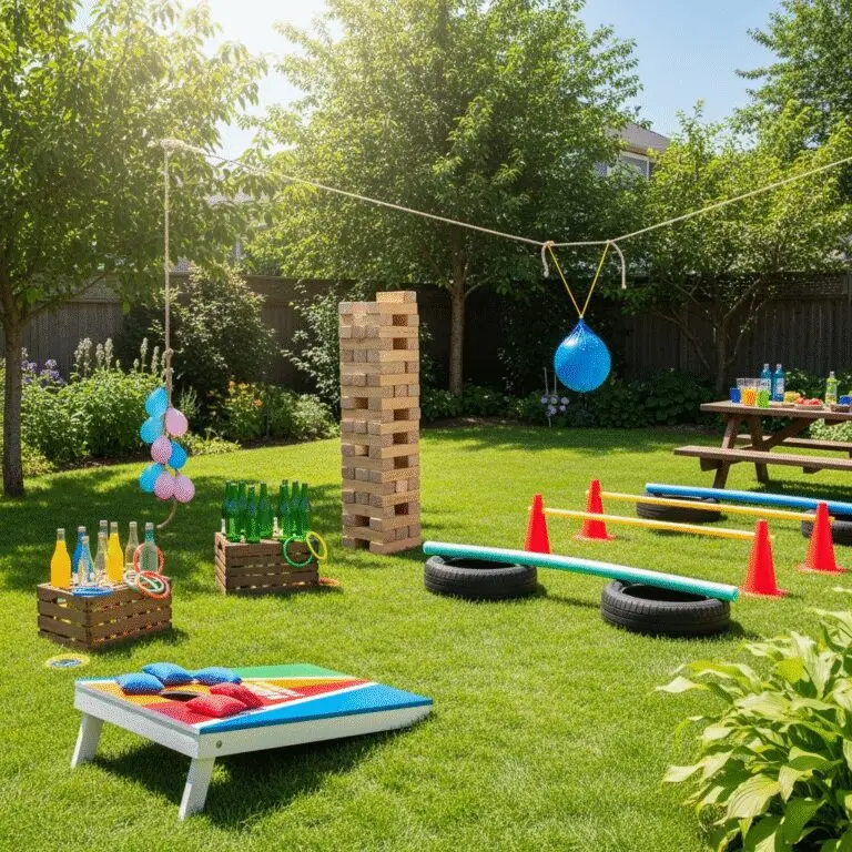 DIY summer backyard games