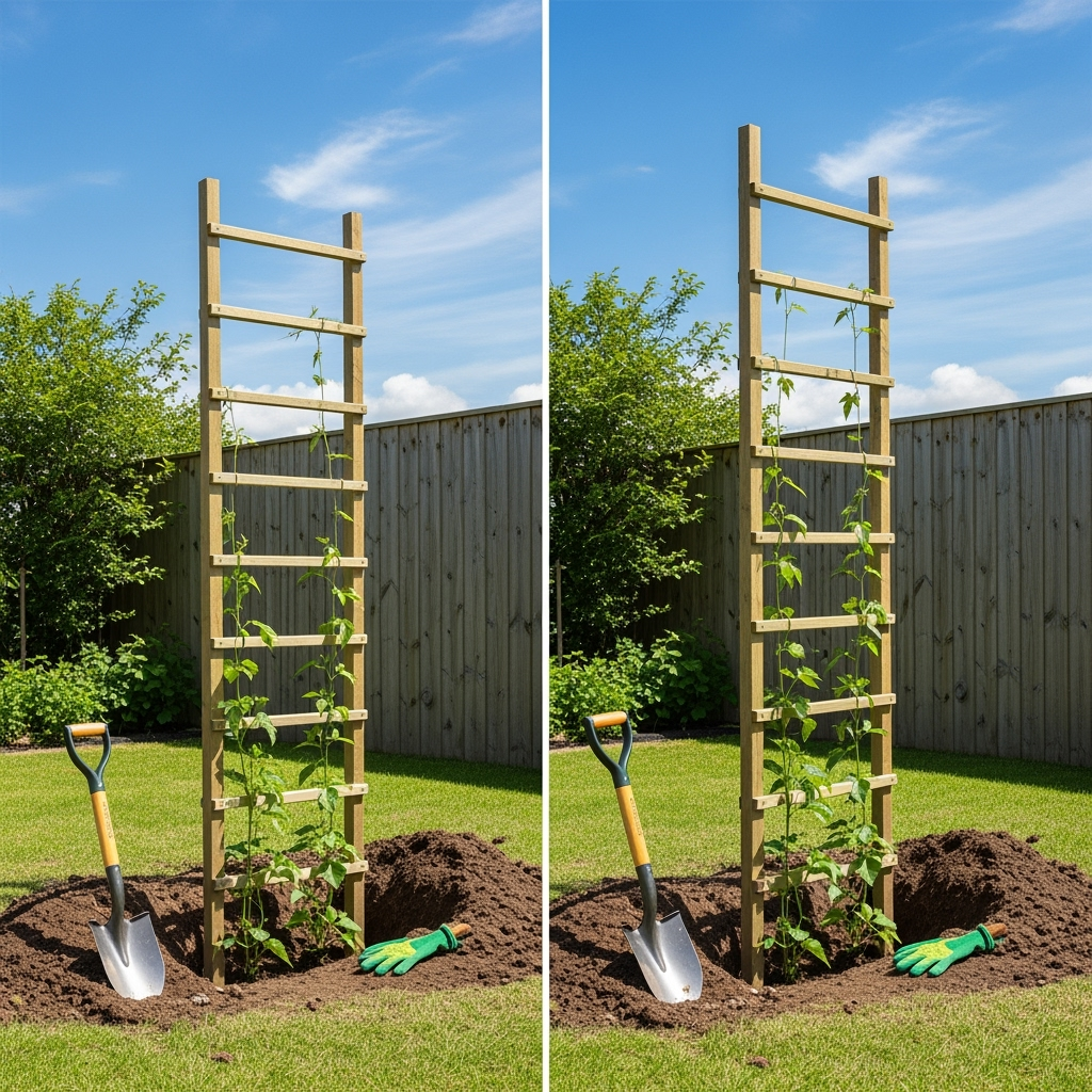 DIY trellis for climbing plants