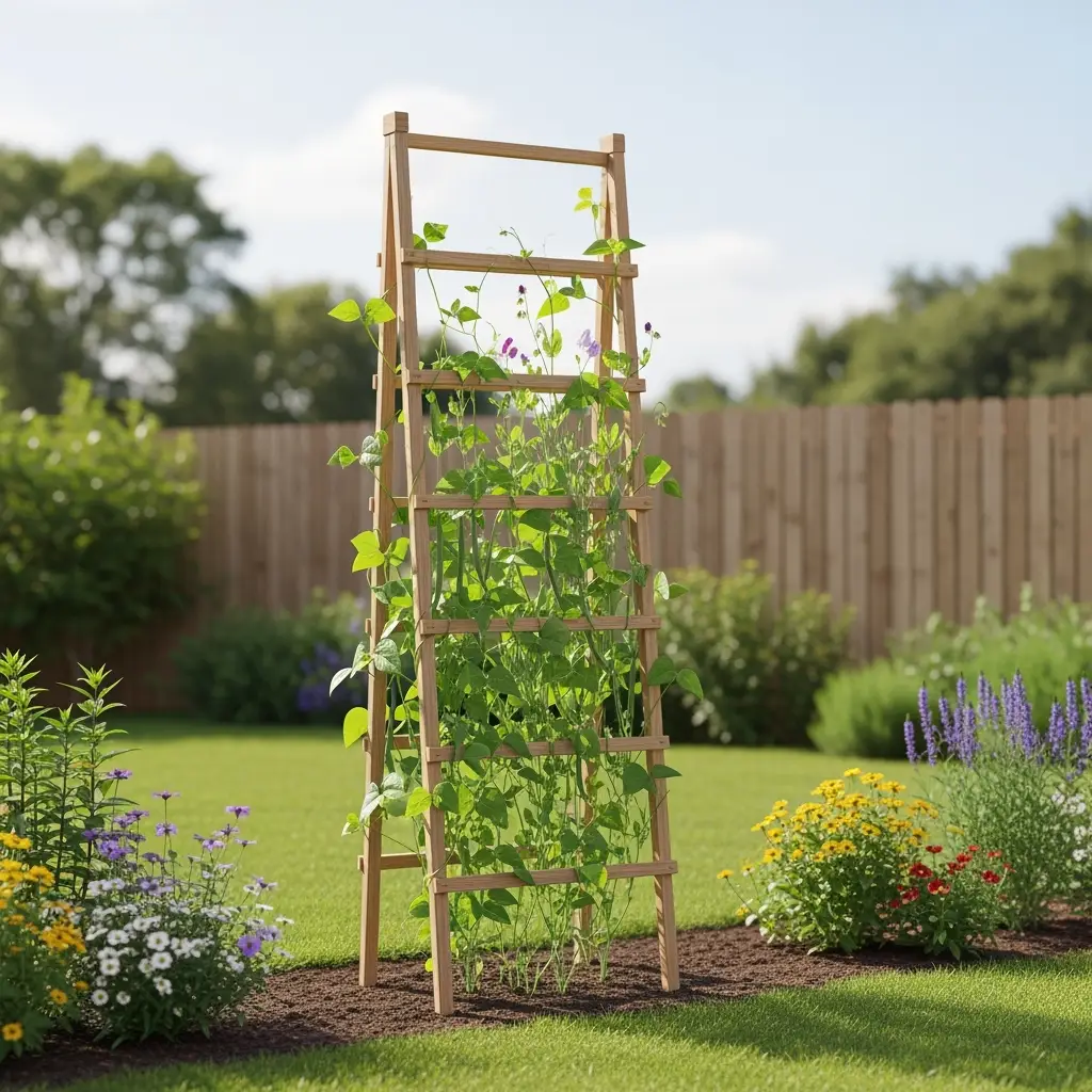 DIY trellis for climbing plants