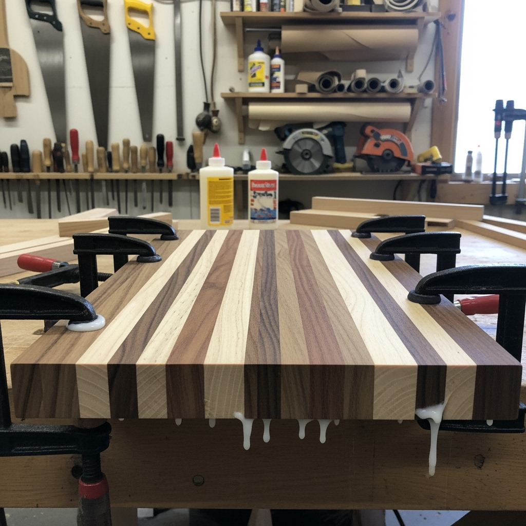 DIY wooden cutting board