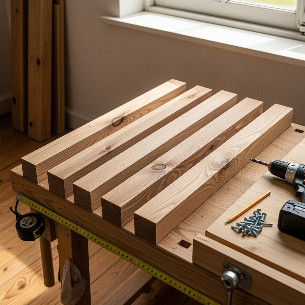 DIY wooden plant stand