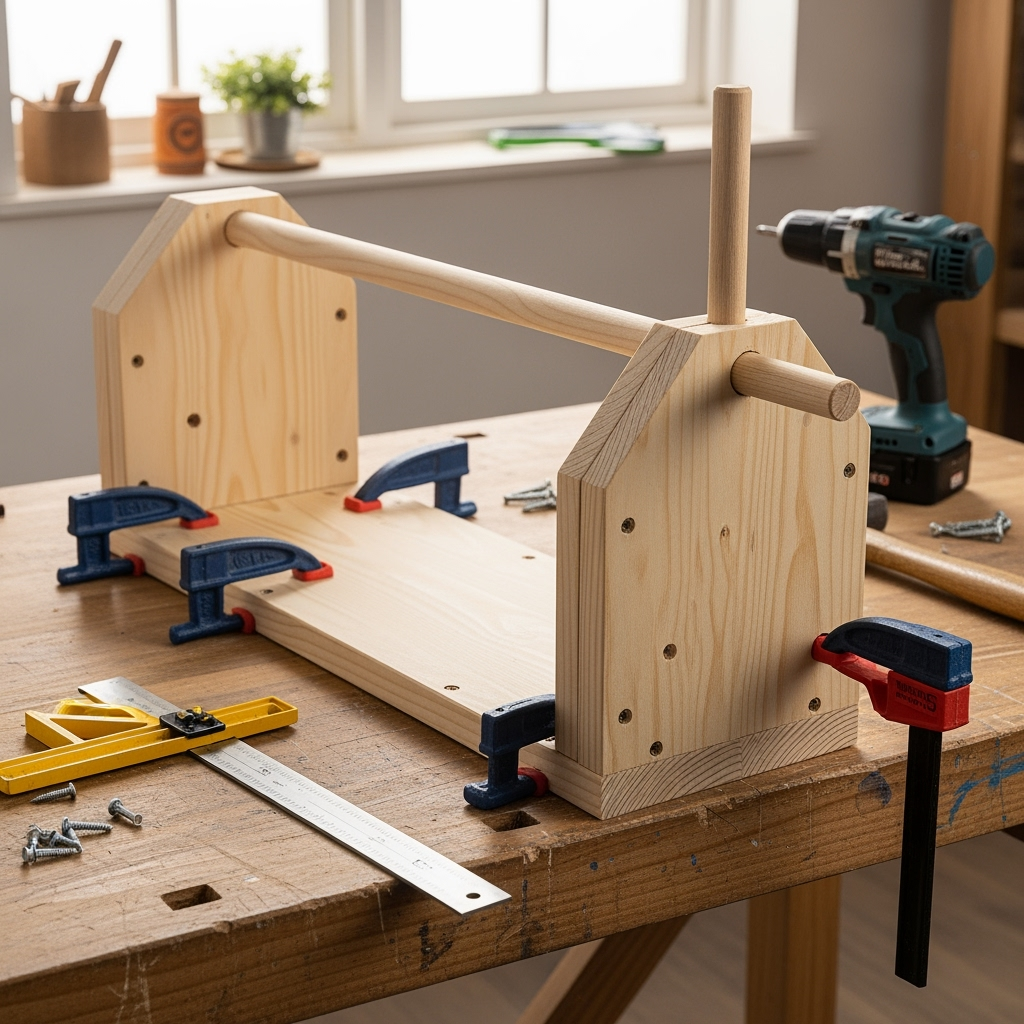 DIY wooden toolbox