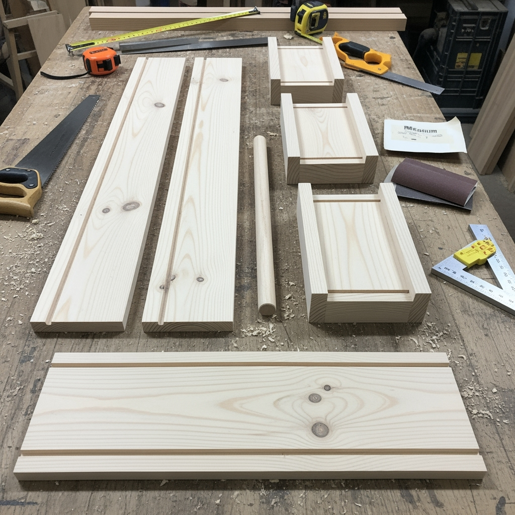 DIY wooden toolbox