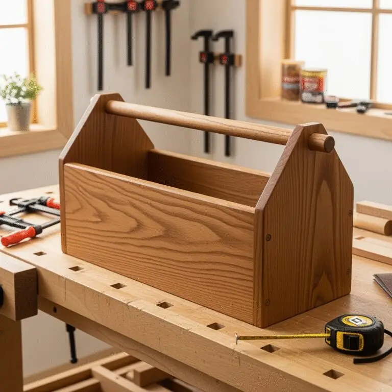 DIY wooden toolbox