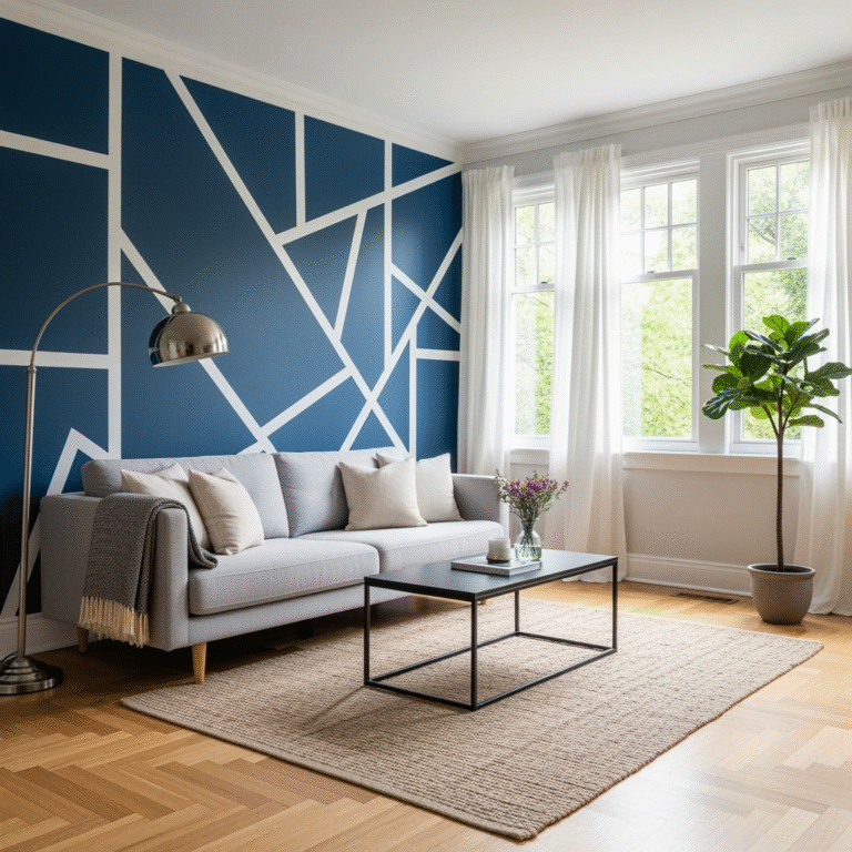 Hand-painted accent wall