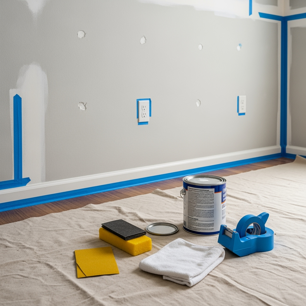 Hand-painted accent wall