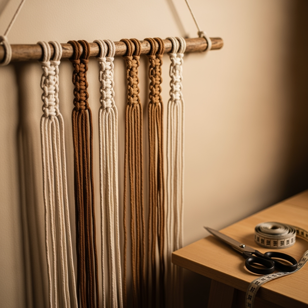 Macramé wall décor tutorial