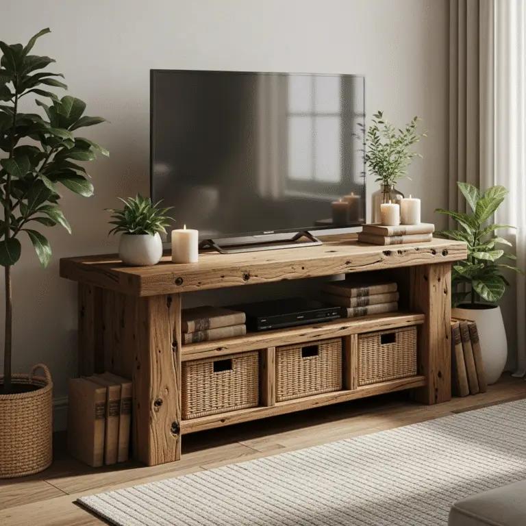 Rustic TV stand build