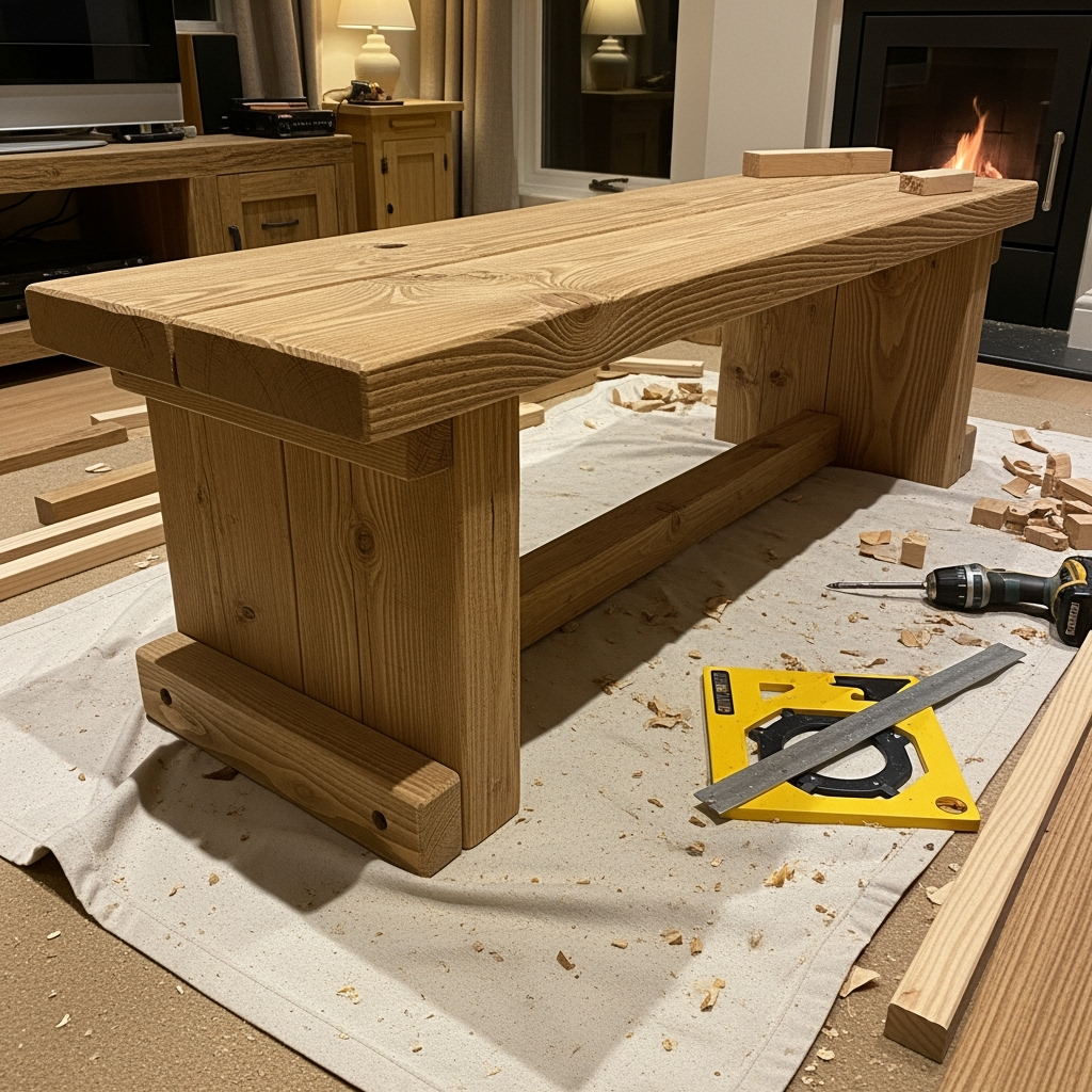 Rustic TV stand build