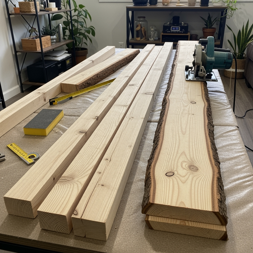 Rustic TV stand build