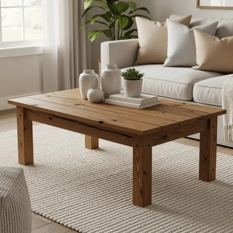 Rustic coffee table build