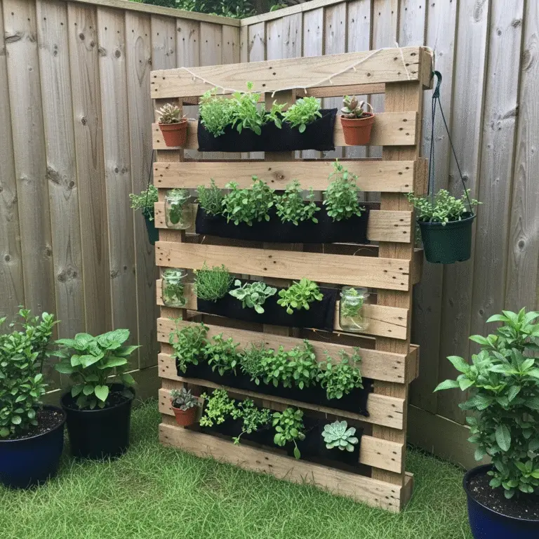 Rustic pallet garden ideas