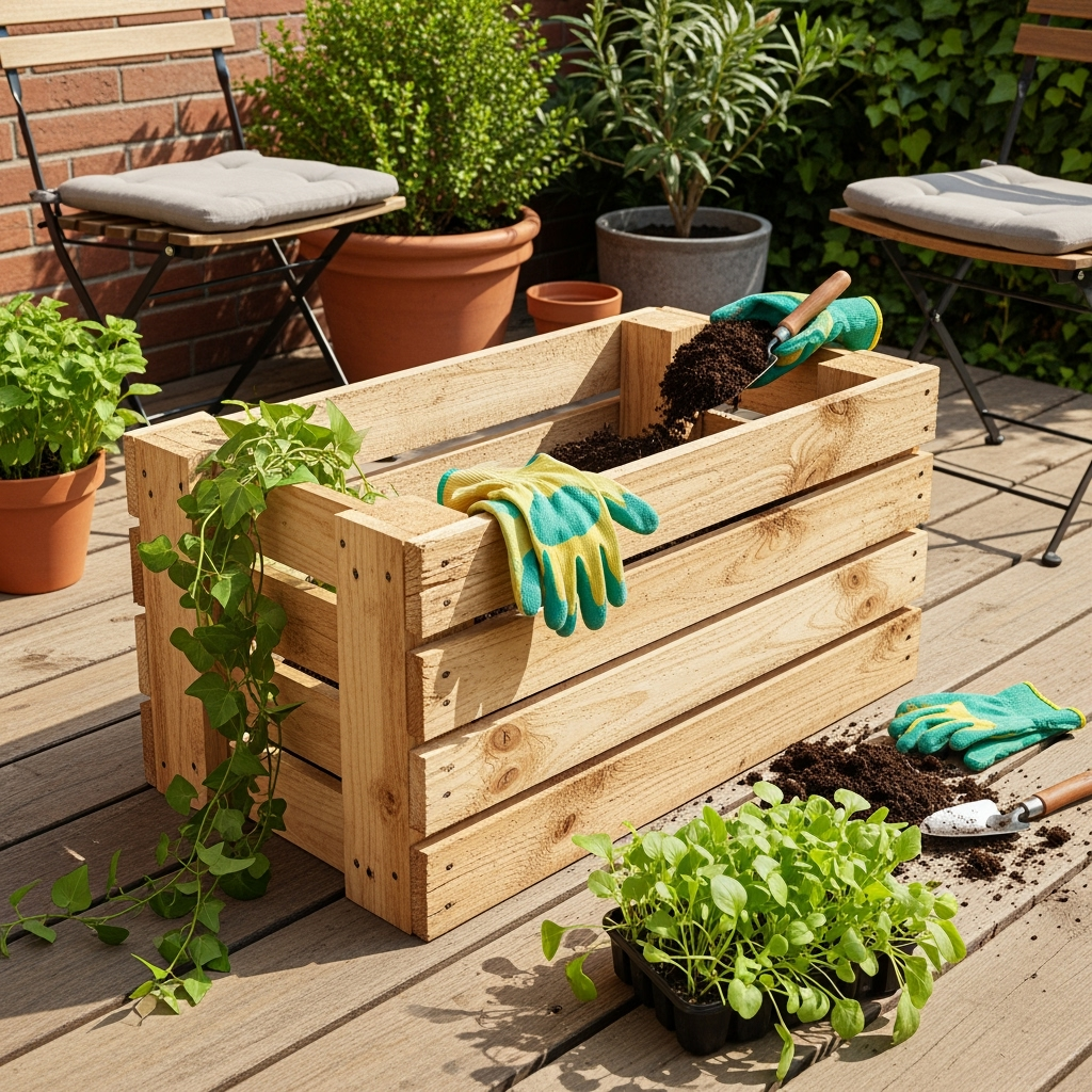 Rustic pallet garden ideas