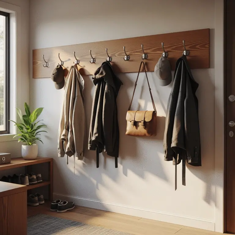 DIY coat rack woodworking