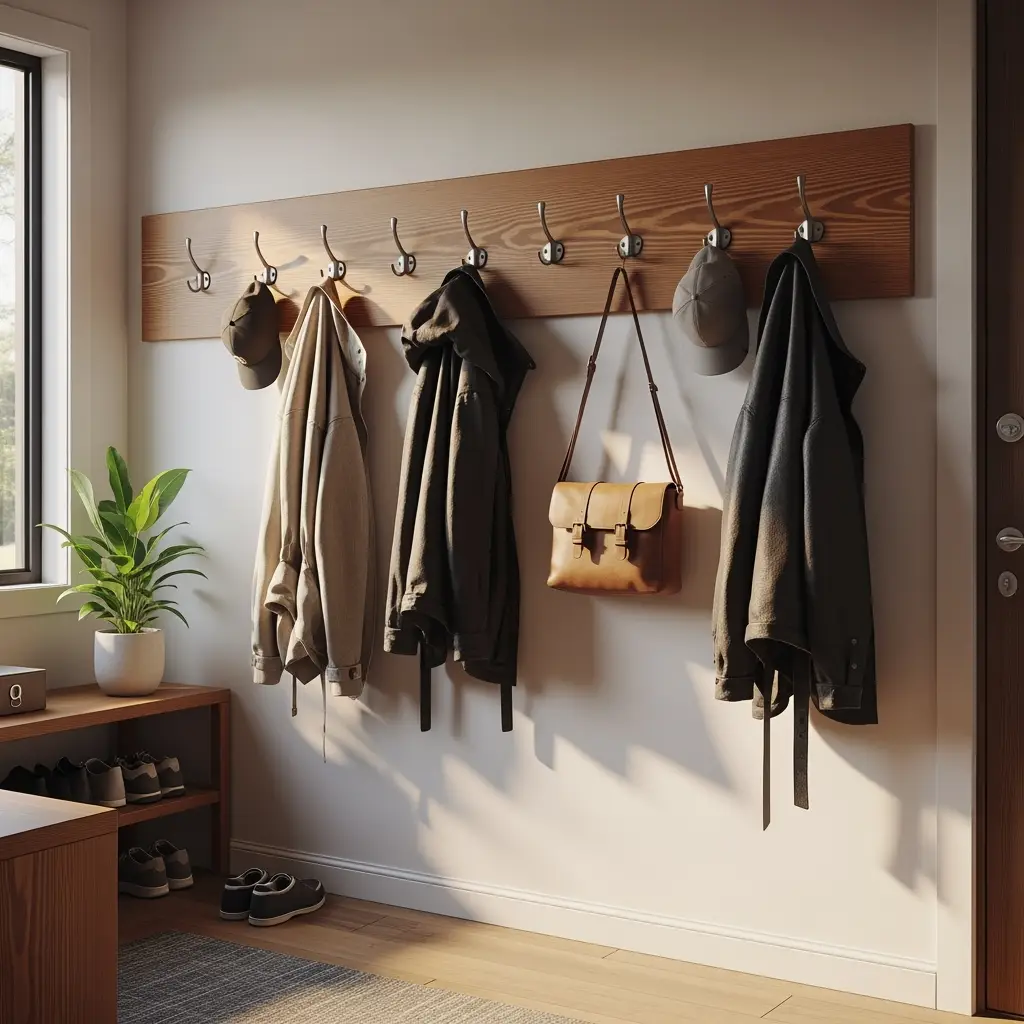DIY coat rack woodworking