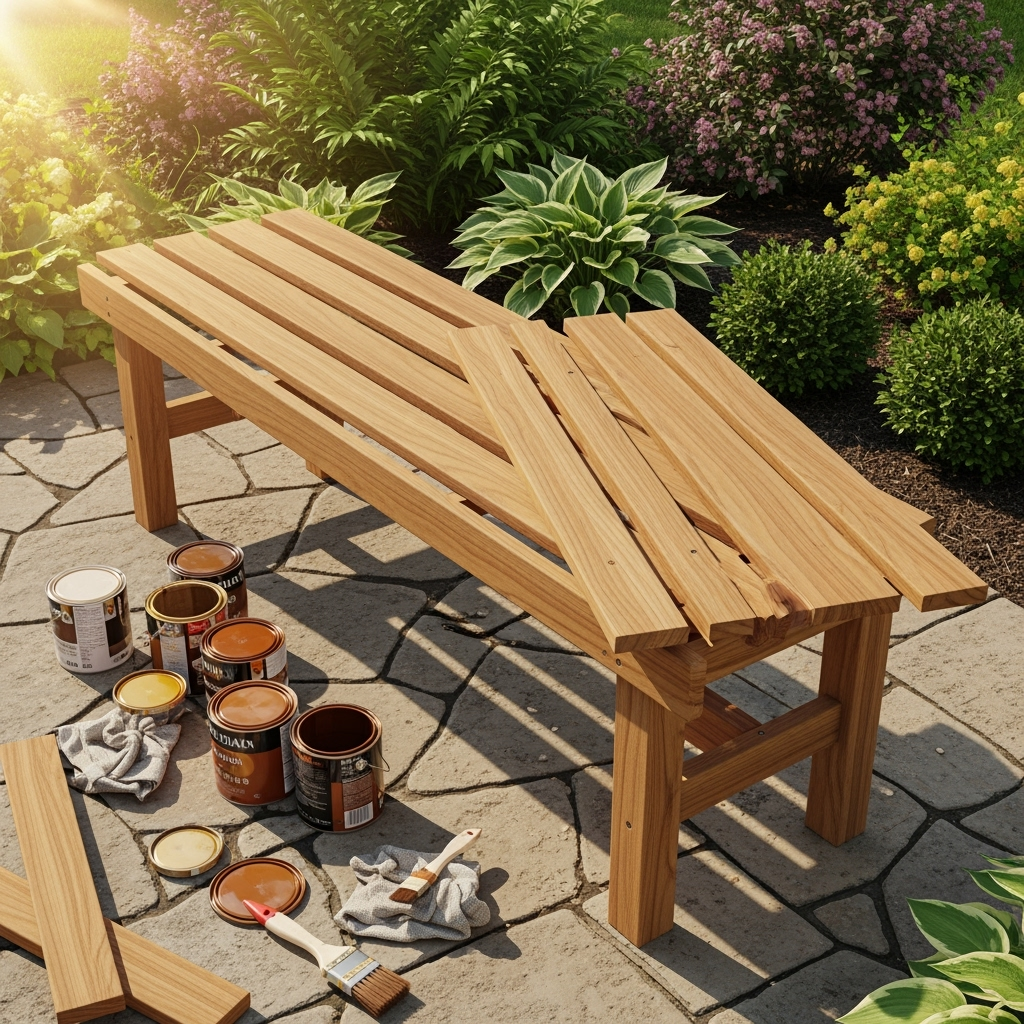 DIY outdoor bench plans