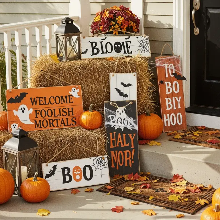 halloween wood signs