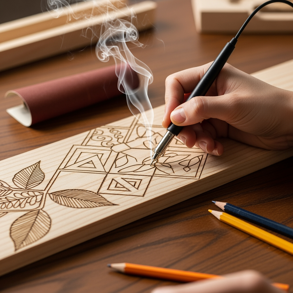 simple wood burning patterns